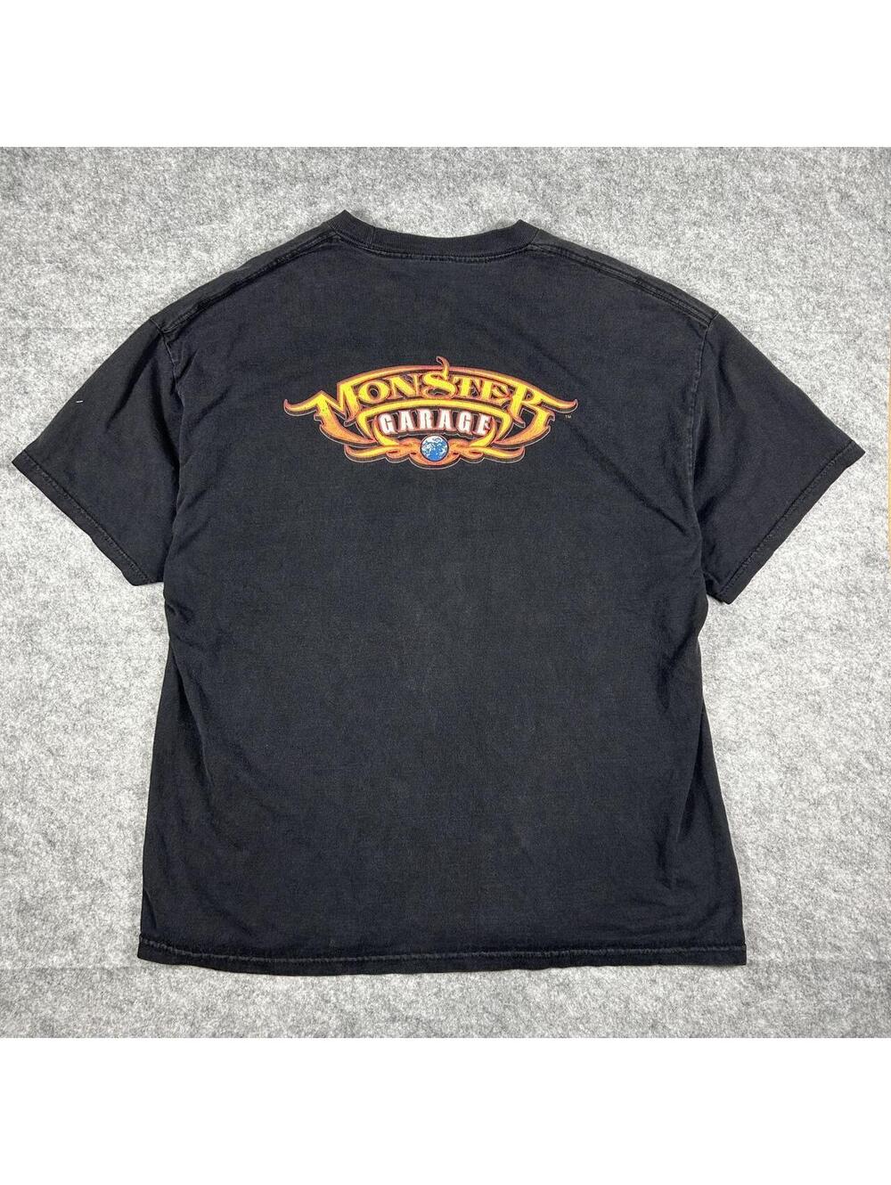 Vintage 2003 Y2K Monster Garage TV Show Promo T-Shirt Size XL